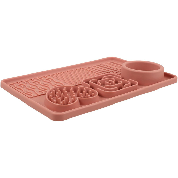 Силіконовий килимок для повільного годування тварин з присосками, великий для собак та котів - захист від травлення