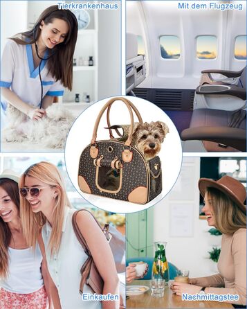 Сумка для собак OUUTMEE, 42 x 18 x 31 см, до 4 кг, для подорожей, переноска для маленьких собак та котів