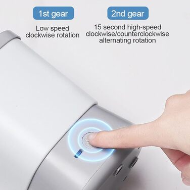 Автоматичний мийник лап для собак - мийний стаканчик для лап з бризкозахистом, 2 швидкості, аксесуар для кемпінгу, подорожей, відпочинку на природі (сірий)