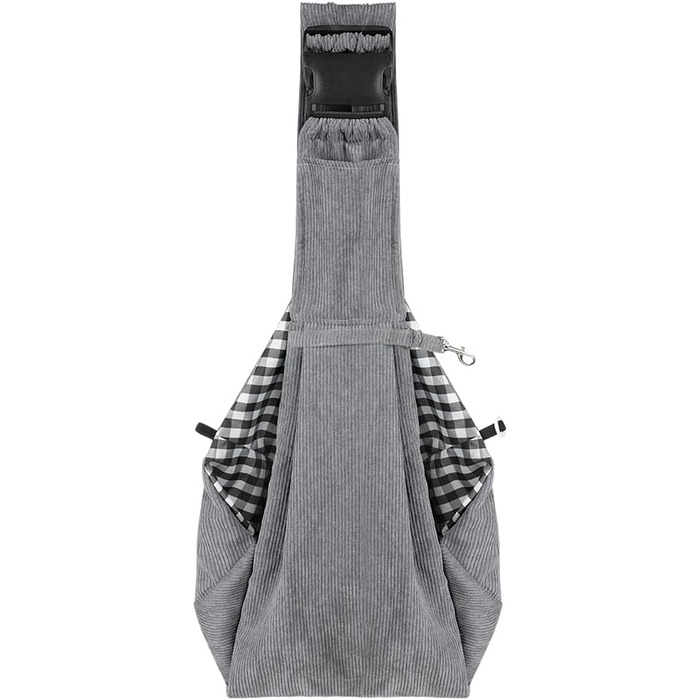 Сумка-переноска для собак та котів до 7 кг, сіра. Зручна переноска для тварин, регульований ремінь, складний дизайн.