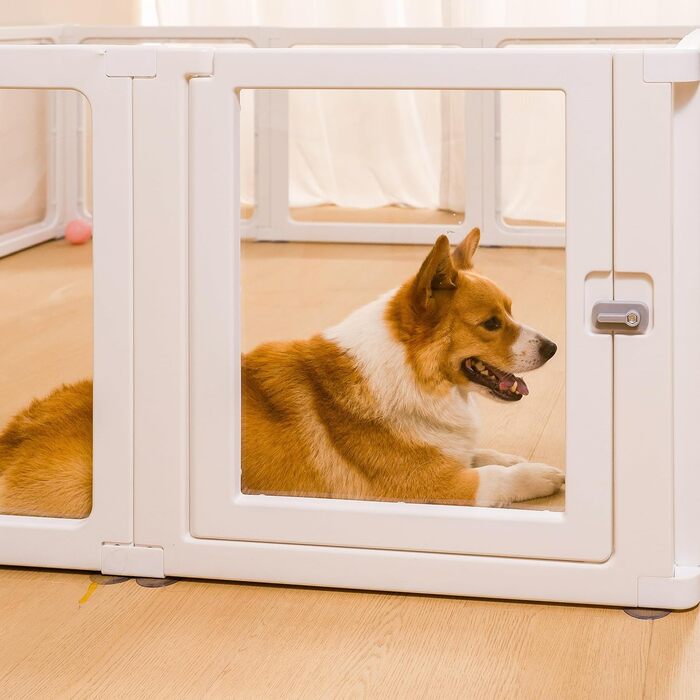 Клітка для собак та тварин Citylife 8-TLG, розкладний вольєр XXL, 120x120x75 см, для собак, котів, кроликів, 8 штук