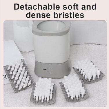 Автоматичний очищувач та масажер для лап собак Asixxsix, USB, 2 швидкості, 360° обертання, для собак малих та середніх порід