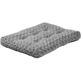 М'яке ліжко для домашніх тварин Midwest Homes for Pets QuietTime Deluxe Gray Ombre Swirl, розмір S, машинне прання, неслизьке дно, м'яка підстилка для кліток 61 см. Розміри: 59 x 45 x 7 см