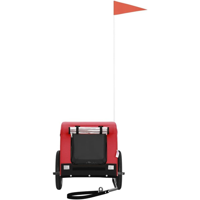 Причіп для велосипеда ARKEM для собак, червоно-чорний, з тканини Oxford та металу