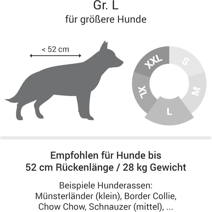 Ортопедичне ліжко для собак Doctor Bark - миється до 95°C, гігієнічне, без запаху, для середніх собак, сірий кошик з лежаком (L - 90x80 см)