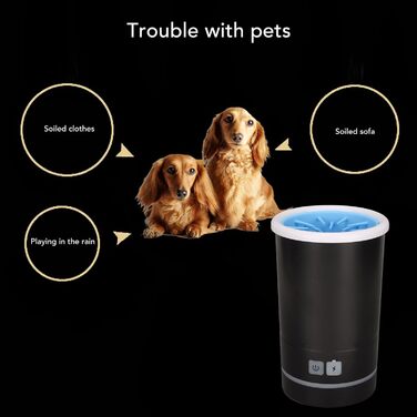 Мийка для лап собак Pssopp - портативна силіконова щітка для чищення лап домашніх тварин. Підходить для собак та котів.