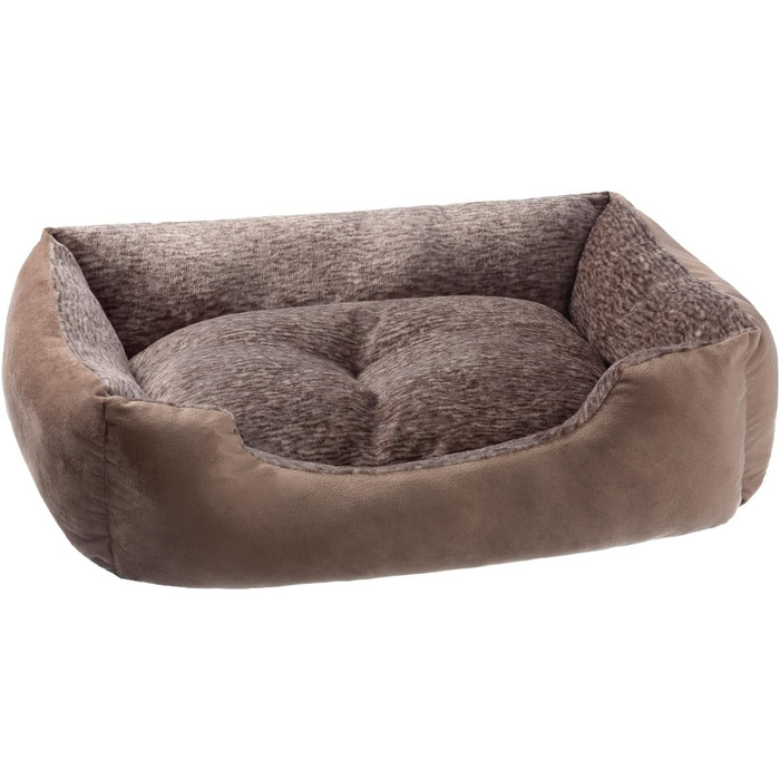 Крісло-ліжко для собак з м'яким знімним подушкою, можна прати, різні кольори та розміри (S, коричневий)