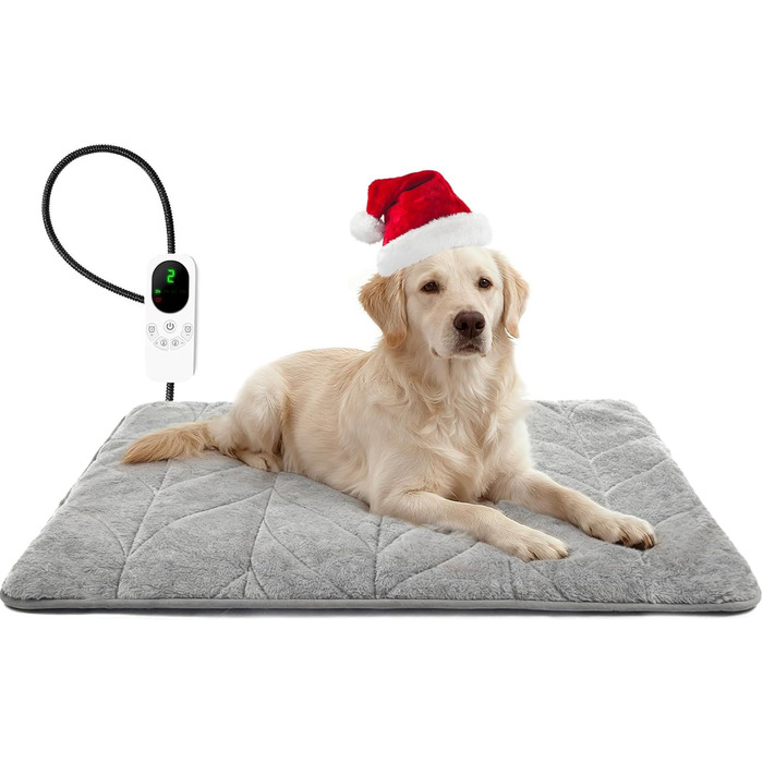 М'яка грілка для собак Mora Pets: тепла підстилка, 89 x 61 см, 9 зон нагріву, таймер, захист від перегріву, миється