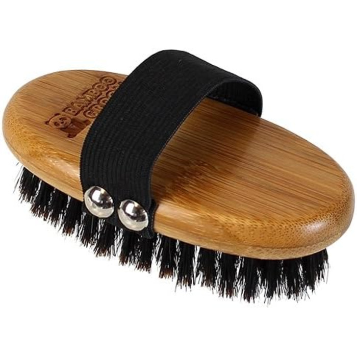 Щітка для грумінгу тварин BAMBOO GROOM Palm Brush: для собак та котів, з щетиною дикого кабана, для короткого та довгого волосся