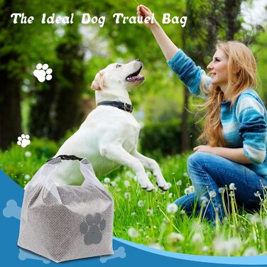 Сумка для зберігання корму для тварин, 2 шт., складна, BPA-free, харчова, прозора - для подорожей, кемпінгу, перевезення корму