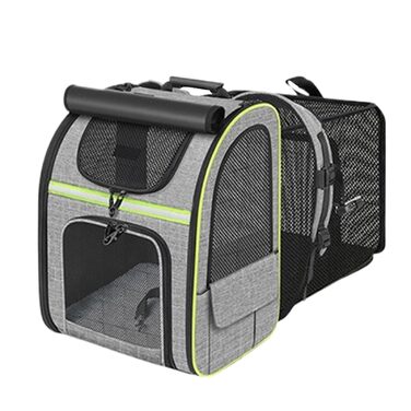 Сумка-переноска для собак у велосипедний кошик | Зручна переноска для тварин з поліестеру | Велосипедна переноска для собак | Рюкзак-переноска для собак з регульованою вентиляцією для походів