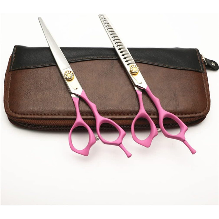 Набір професійних ножиць для грумінгу собак 7.0 дюймів, нержавіюча сталь, для тіла, лап, обличчя, безпечні та гострі