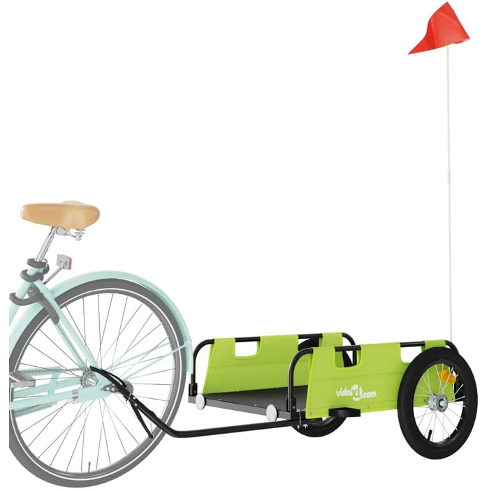 Фahrradanhänger (причіп для велосипеда) BaraSh – зелений, Oxford-тканина, для собак