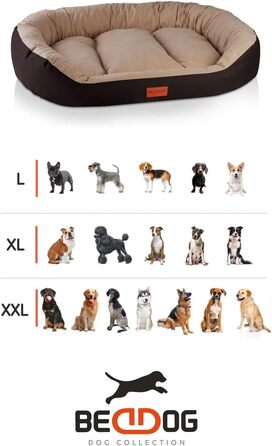 Ліжко для собак середніх порід - BedDog Alicante, MOCCA (85x70x21 см)