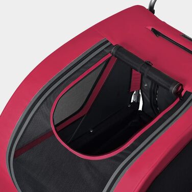 Фарханденер Doggyhut Tiggo 80405: Причіп для собак до 35 кг, 2 в 1 (причіп та візок), червоний