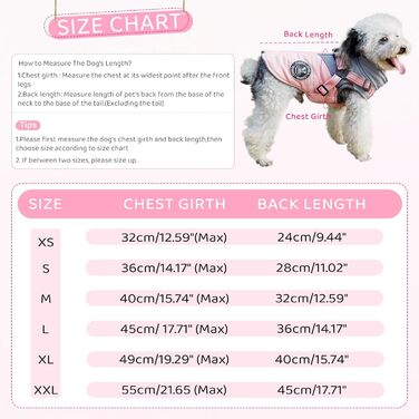 Зимовий одяг для собак, світловідбиваючий, водонепроникний, з облаштуванням для маленьких та середніх собак (L, Помаранчевий)