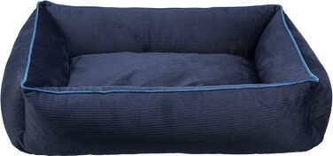 Ліжко для собак TRIXIE Romy, 55x45 см, м'яке, з велюру, кошик для маленьких собак, антиковзаюче, миється, темно-синій