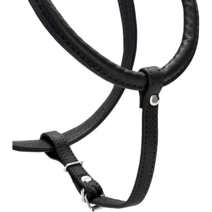 Нашийник для собак HUNTER Round & Soft Canadian UP, чорний, м'яка шкіра, фелл-френдлі, Made in Germany