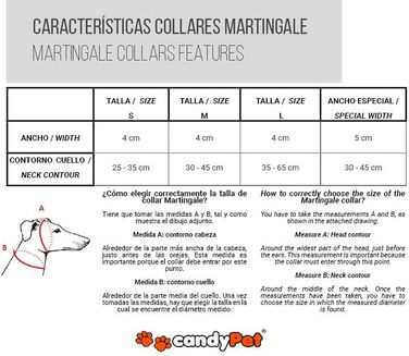 Нашийник для собак CandyPet® Martingale Music, S, ширина 4 см, розмір шиї 25-35 см