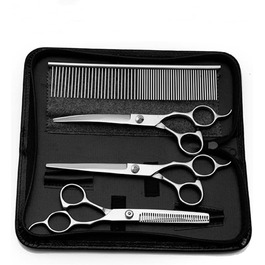 Набір професійних ножиць та гребінців для грумінгу домашніх тварин, 6.0 дюймів, нержавіюча сталь
