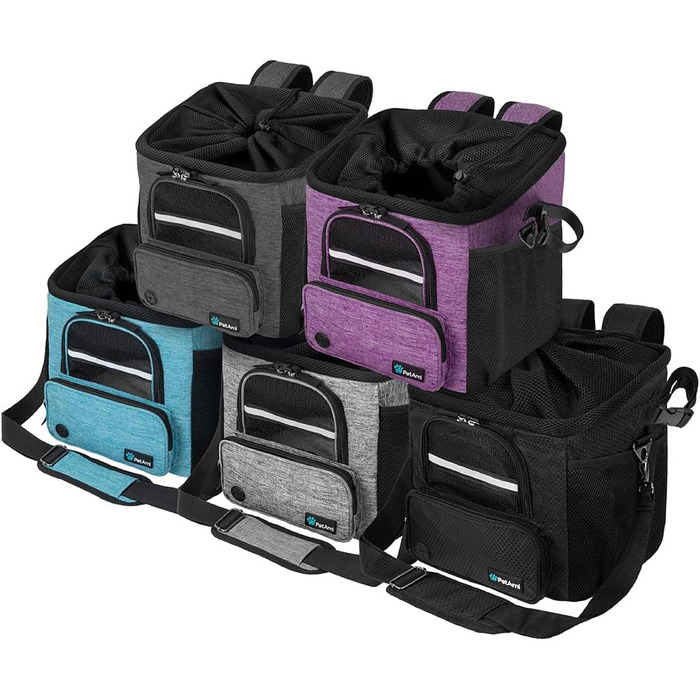 Корзина для собак PetAmi на велосипед, м'яка, з вентиляцією, рюкзак-переноска для собак, підходить для маленьких та середніх собак, кошенят, автокрісло з ременем безпеки (сірий, чорний)