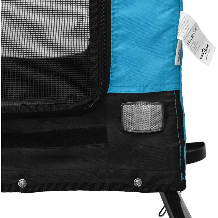 Фарм-причіп для велосипеда Gecheer, чорний, з оксфордської тканини, вантажопідйомність, для собак