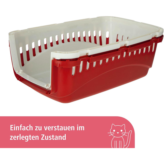 Транспортний бокс для тварин Kerbl Expedion: переноска для собак та котів, 45x30x30 см, пластик, до 10 кг