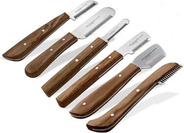 Набір триммерів для собак і котів з різним прикусом (6 шт.): гребінець, ножиці, тример для підшерстка, леза з нержавіючої сталі. Якісний набір для догляду за шерстю котів та собак (короткошерстих та довгошерстих)