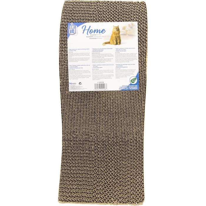 Кігтеточка Catit Kratzpappe S-подібної форми з картону з котячою м'ятою, маленька шарма