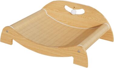 Кігтеточка для котів перfk, лежанка з картону та сизалю, іграшка-м'ячик, для середніх котів