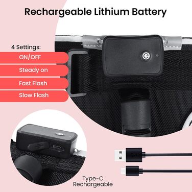 Світлодіодне обіднє нашийник для собак Masbrill, світловідбиваючий, з регулюванням, з ручкою, для малих, середніх та великих собак (Чорний/Червоний, S)