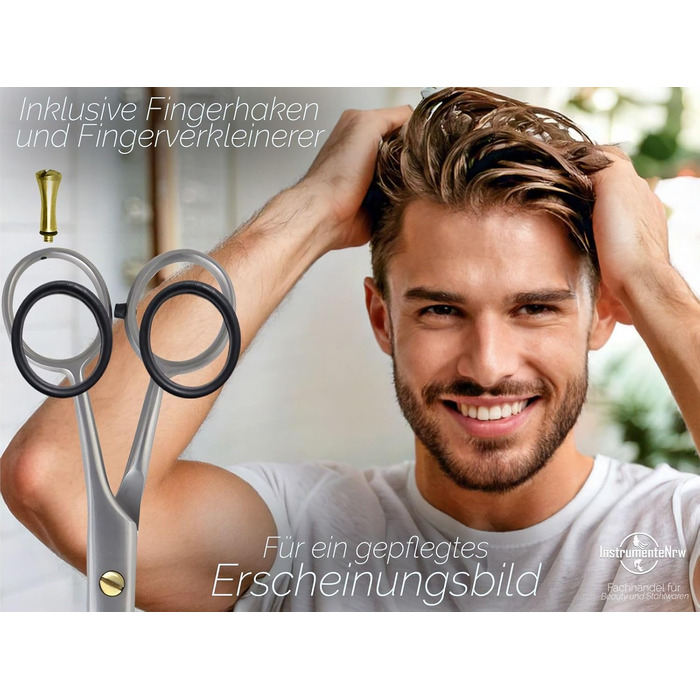 Професійні фризьорські ножиці для стрижки та вирівнювання волосся, нержавіюча сталь, 6 дюймів (15,24 см)