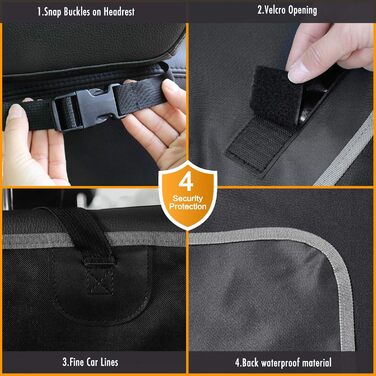 Захист для багажника автомобіля від бруду для собак bytaoqipet, 105x185 см, універсальний, водовідштовхувальний, з боковим захистом, для SUV/Kombi/хетчбек