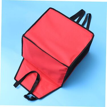 Сумка-переноска для собак та котів BESPORTBLE - дихаюча, безпечна, з регульованим ременем та кишенею для зберігання (червона)