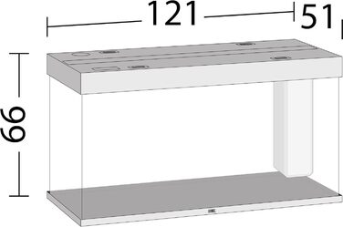 Акваріум Juwel Rio 350 LED, світле дерево, 350 л