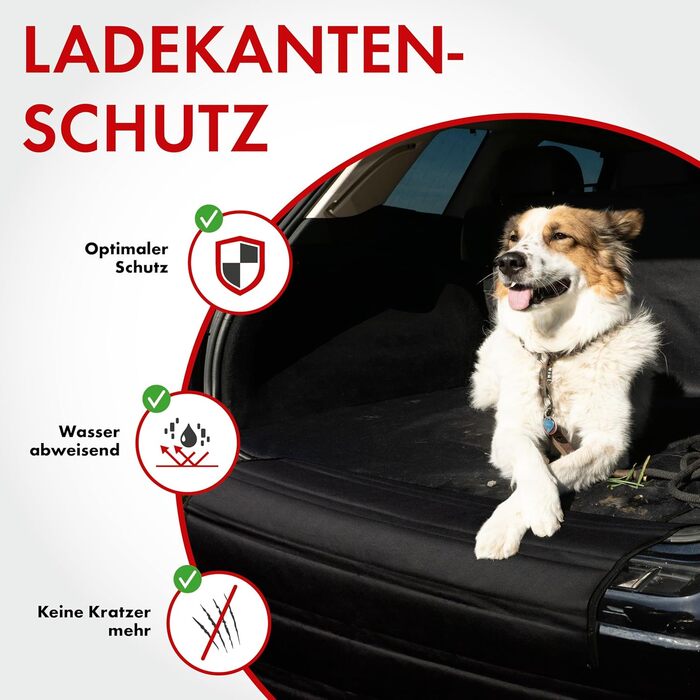 Захист вантажного простору Walser, килимок для захисту бампера та багажника, чорний 80x64 см