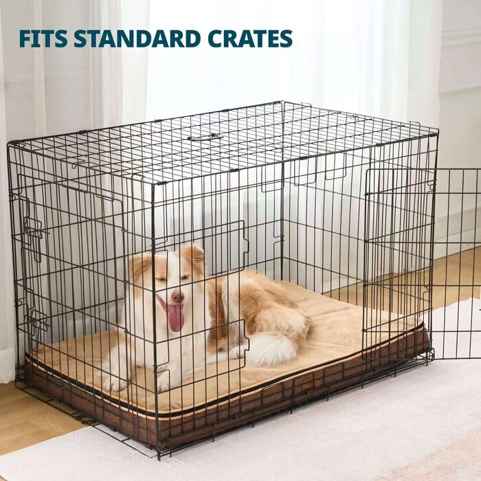 Килимок для собак з memory foam, XL, знімний, пральний чохол та водонепроникний наповнювач. Підходить для великих собак, 106,7 см, 41' x 27' x 2' (30' x 19' x 2')