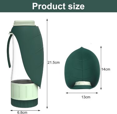 Вода для собак 2-в-1: пляшка та миска для прогулянок, кемпінгу та подорожей