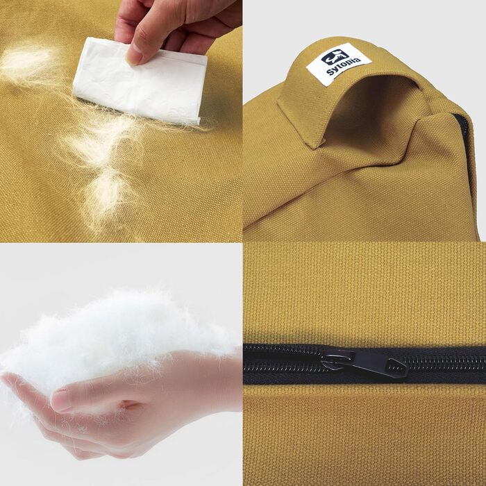 Крісло-ліжко для собак Sytopia з тканини для яхт, 106,7 см, миється та водонепроникне, знімний чохол, підходить для великих собак, для дому, вулиці, вольєру або тераси, темно-сірий (X-Large, жовтий)