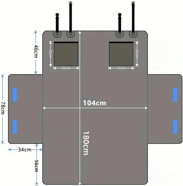 Захист для багажника автомобіля Ford Tourneo Courier 2024-2025: килимок для собак, водовідштовхуючий, стійкий до подряпин