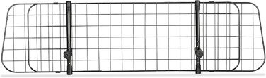 Сітка для собак у машину Relaxdays, перегородка, регульована ширина, чорна, 32 x 92-136 см