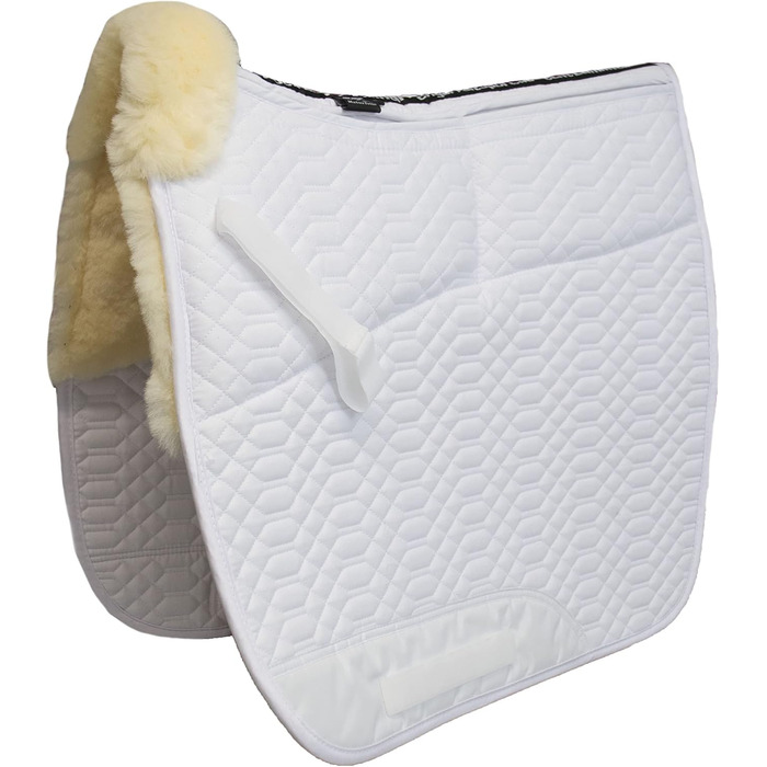 Schabracke Engel Reitsport для конкурного та тренувального верхового лицемірування з овечкою, чорний, середній розмір