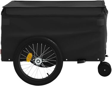 Причіп для собак, велосипедний причіп, причіп для бігу, чорний, 45 кг, сталь