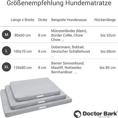 Ортопедичний лежак для собак Doctor Bark з флісовою поверхнею, великий розмір (L - 100x70 см), світло-сірий