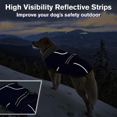 Зимовий теплий жилет для собак великих порід Lelepet: водонепроникна флісова куртка з регульованою блискавкою, армійний зелений, 2XL