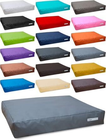 Ліжко для собак Big Pad з штучної шкіри, 140 x 110 см, XXL, сірий колір