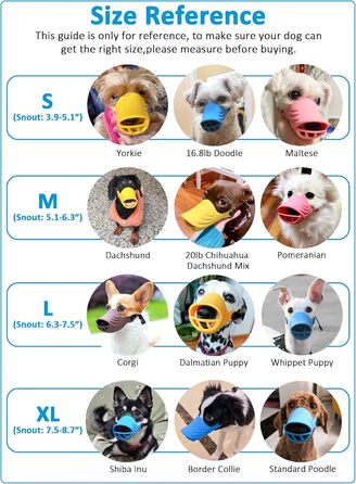 Нашийник-намордник для собак, м'який силіконовий, у вигляді гусені, жовтий, розмір S