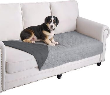 Водонепроникний килимок для собак Dokeno - двосторонній, м'який, для великих та маленьких собак/кішок, захист диванів, ліжок та авто - можна прати в пральній машині (132 x 52 см)