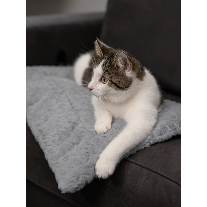 TrendPet Heaven двостороння утеплена ковдра для собак і котів, сіра, 110x70 см