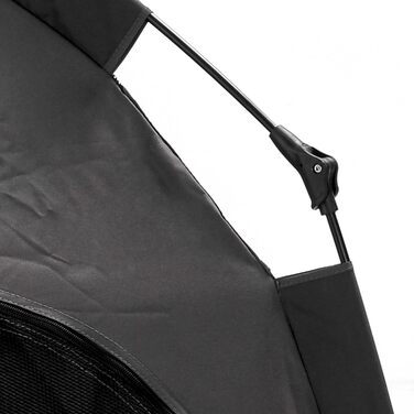 Палатка для собак PawHut - собачий домік, хатинка для котів на вулицю з сіткою, намет-тіпі для собак з сумкою, сонцезахисний дах для двору, вітальні, темно-сірий